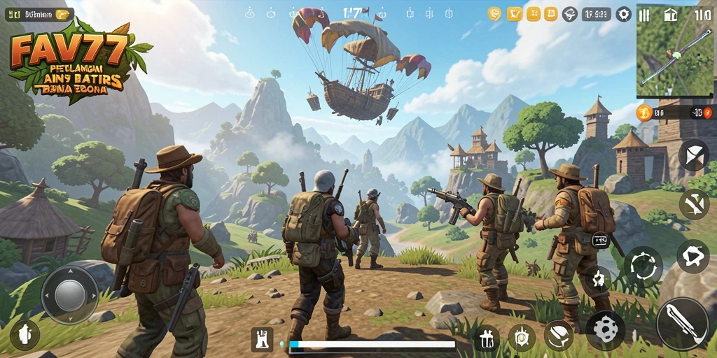 Tampilan gameplay FAV77 yang memukau di dunia terbuka.