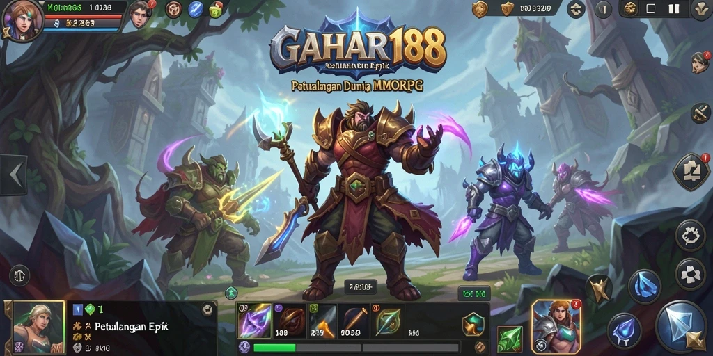 Tangkapan layar GAHAR188 menunjukkan asiknya bermain MMORPG dengan teman.