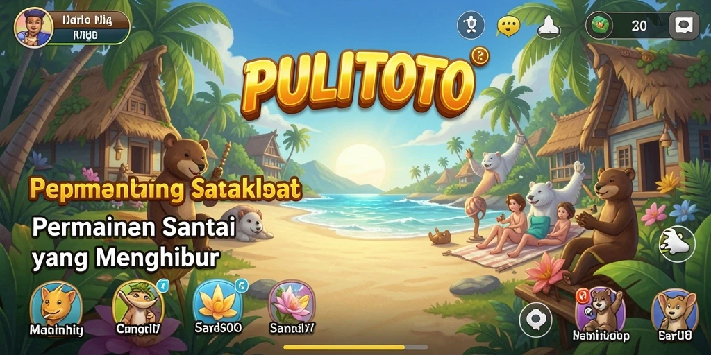Screenshot utama menunjukkan gameplay seru dan menyenangkan dari PULITOTO.