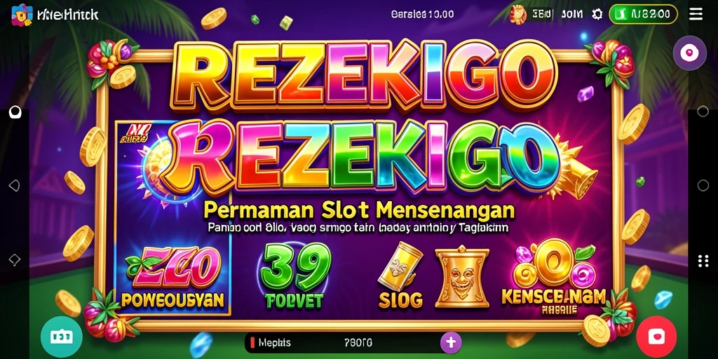 Tangkapan layar gameplay slot yang menarik dari REZEKIGO.