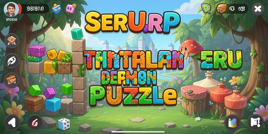 Screenshot SERURP menampilkan gameplay Puzzle yang menantang dan menarik.