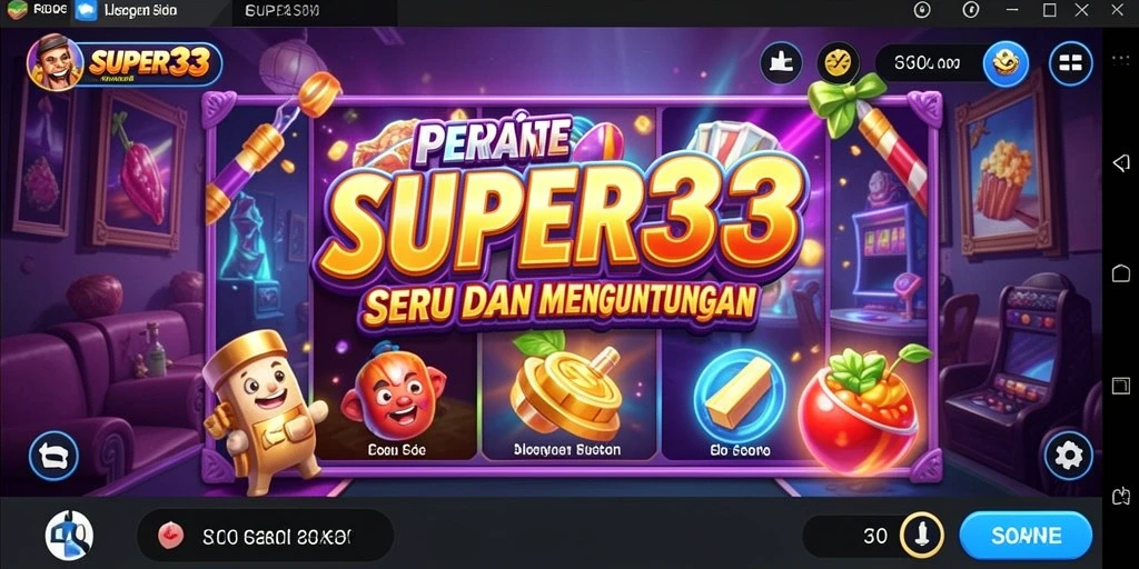 Tampilan menarik dari gameplay slot SUPER33 yang seru.